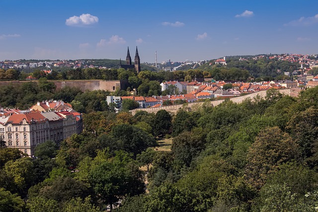 pohled na Vyšehrad